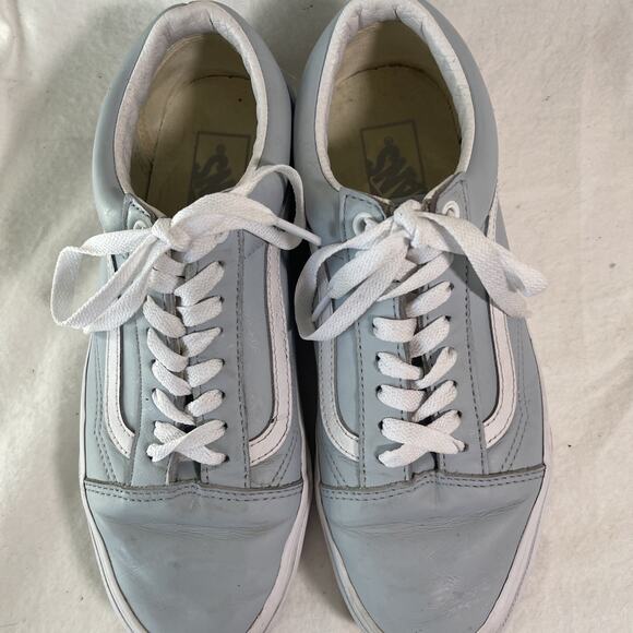 Vans Leather Blue & White "Old Skool" Van's M7.5, W 9 - Picture 4 of 5